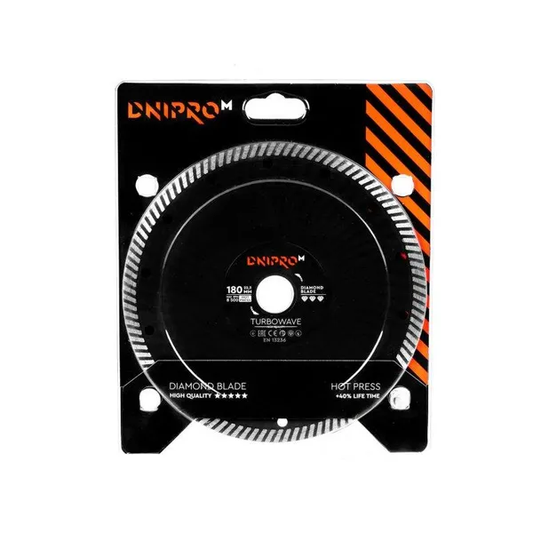Алмазний диск Dnipro-M 180 мм 22,2 мм Turbowave фото №4