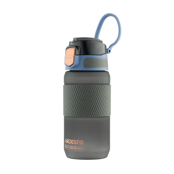 Купить Бутылка для воды ARDESTO Spring 600мл, пластик, черный