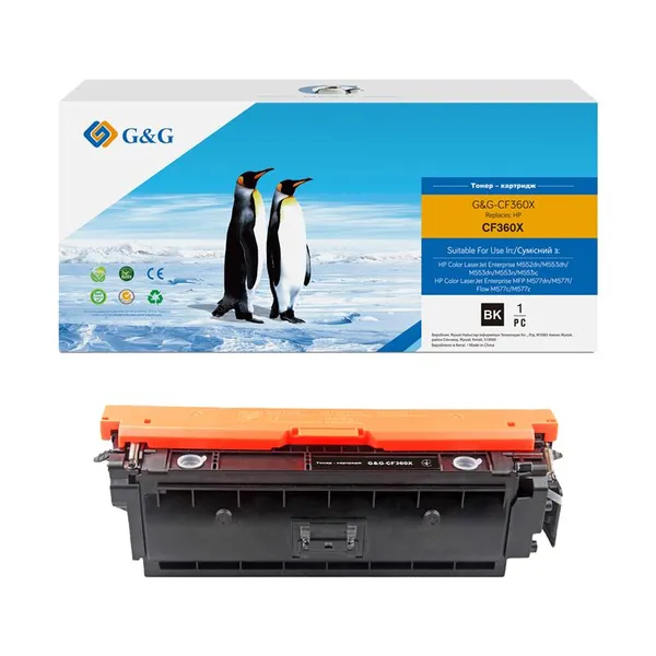 Картридж G&G до HP CLJ M552/M553/M577 Black (12500 стор)