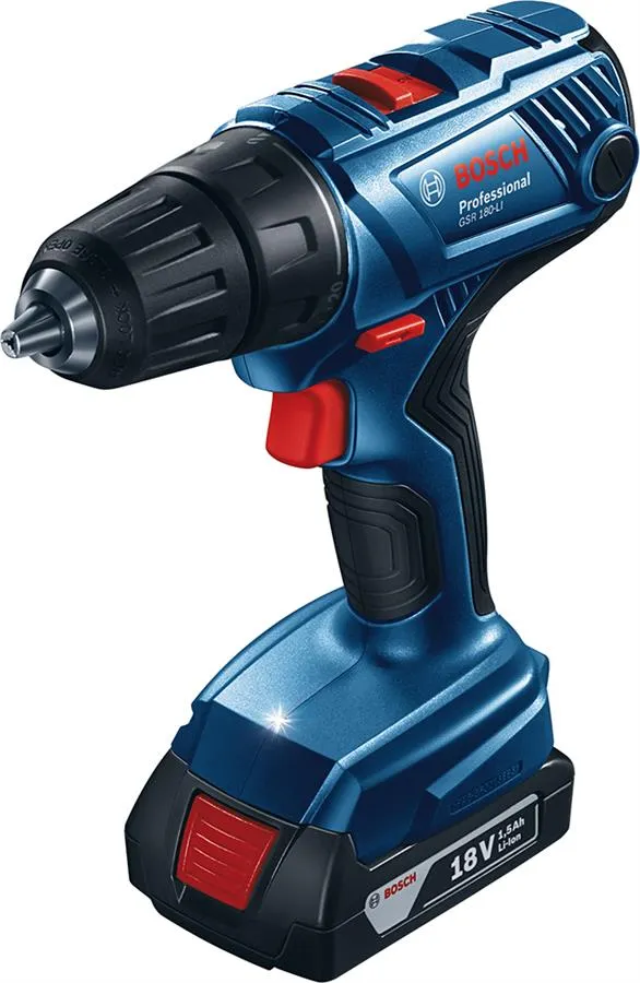 Шурупокрут-дриль акумуляторний Bosch GSR 180-LI 18В 2х2А·год 54Нм 450·1700об·хв 1.6кг