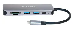 USB-Концентратор D-Link DUB-2325 2xUSB3.0, 1xUSB TypeC, 1xSD, 1x-microSD, USB TypeC фото