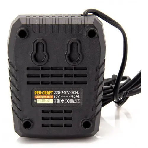 Зарядное устройство для аккумуляторов Li-Ion 20 В Procraft Charger20/1 цена в Украине
