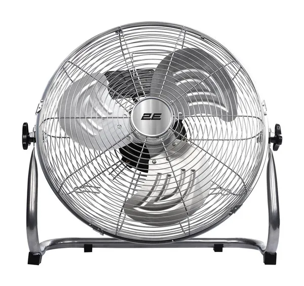 Вентилятор напольный 2E PowerWind 30C профессиональный, 30см, 60Вт, кнопки, двигатель медь 100%, серебристый