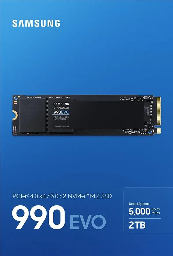 Накопичувач SSD Samsung M.2 2TB PCIe 4.0 990EVO