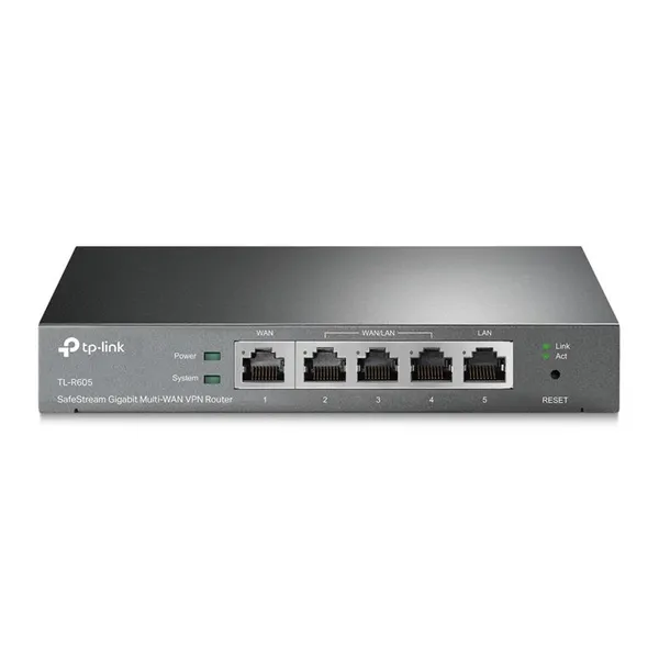 Мультисервисный Маршрутизатор TP-LINK ER605, 1xGE LAN, 1xGE WAN, 3xGE LAN,