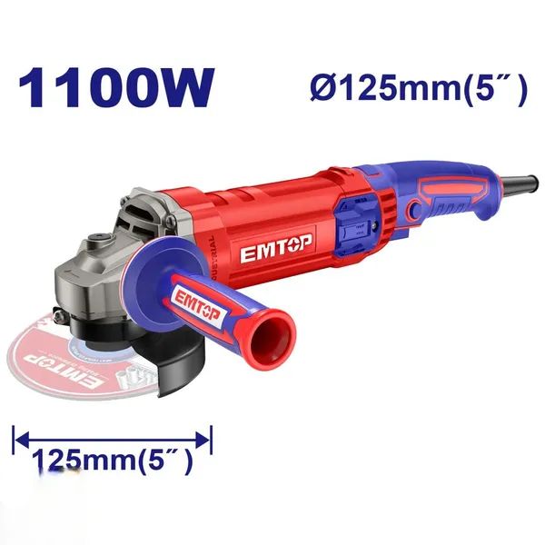 Болгарка (угловая шлифмашина) EMTOP EAGR11053