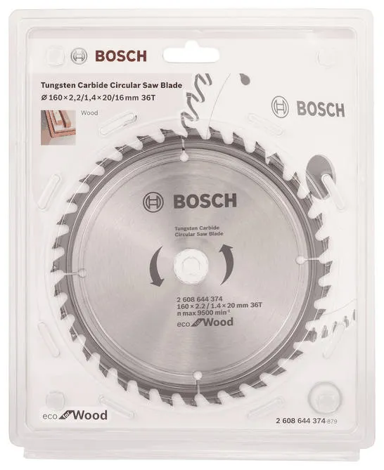 Диск пиляльний Bosch Professional Eco for Wood 160x2.2x20-36T ціна в Україні