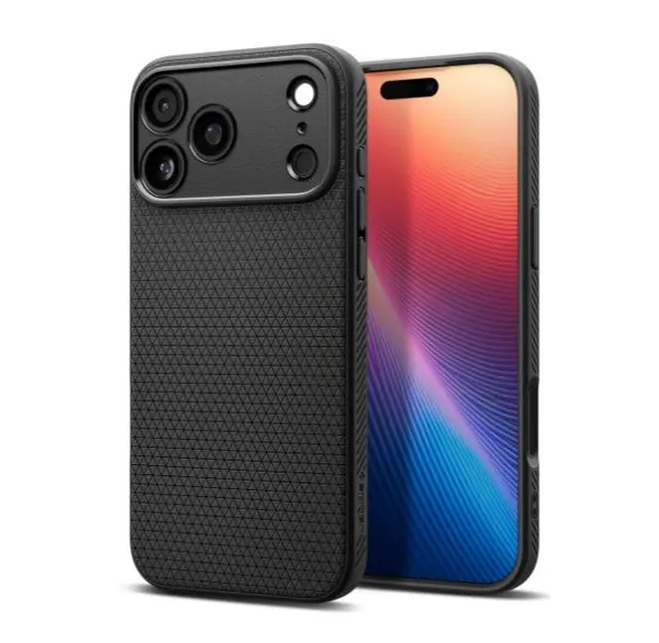 Чехол Spigen для iPhone 17 Pro Max, Liquid Air, Matte Black