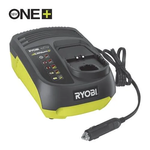 Зарядний пристрій Ryobi RC18118C 5133002893, ONE+ 18В, з живленням від автомобільної мережі 12В фото №2