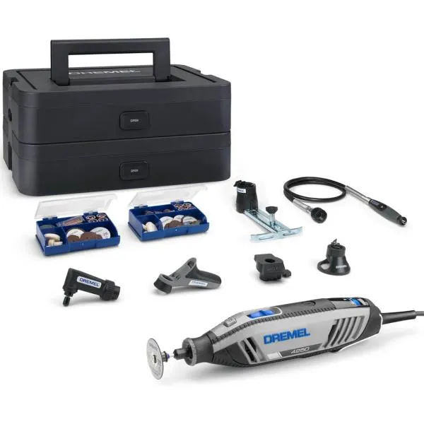 Шліфмашина шліфувально-гравірувальна Dremel 4250 6-128 Platinum+ 175В 5000-35000об/хв 128 насадок + 6 приставок 3.78кг