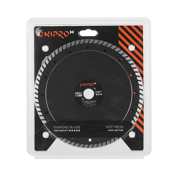 Алмазный диск Dnipro-M Turbowave 230 22.2 фото №4