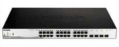 Коммутатор D-Link DGS-1210-28MP 24xGE PoE, 4xSFP, 370W, WebSmart фото