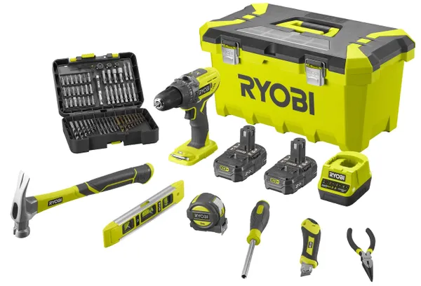 Шуруповерт-дрель Ryobi R18PD3-220TAH (АКБ+ЗУ) цена в Украине