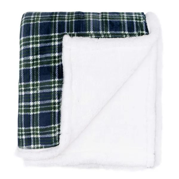 Замовити Плед ARDESTO Sherpa 160х200см, 100% поліестер, клітинка, зелений з доставкою
