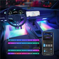 Набор умной подсветки для автомобиля Govee H7090 RGBIC Interior Car Lights Черный фото