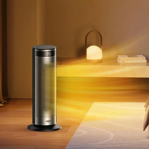 Заказать Тепловентилятор Dreo, 25м2, 2000Вт, электр. упр-ние, керамич. нарев.элемент , пульт ДУ, 4 скорост., серебристый с доставкой