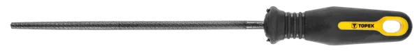 Напилок по металу TOPEX, круглий, двокомпонентне руків'я, 200мм