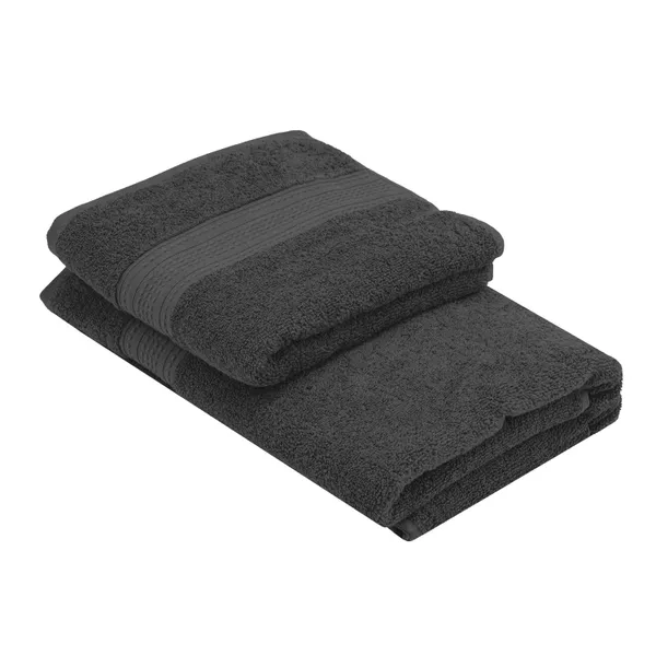 Купить Полотенце махровое ARDESTO SuperSoft 50х90см, 100% хлопок, серый темный