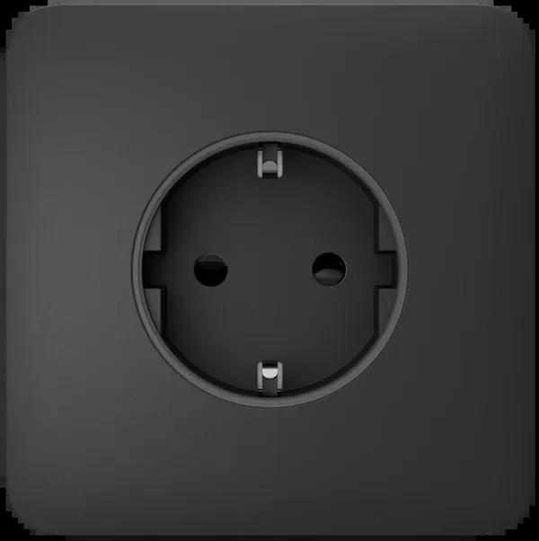 Передняя панель для встраиваемой розетки Ajax SoloCover for Outlet Basic, graphite