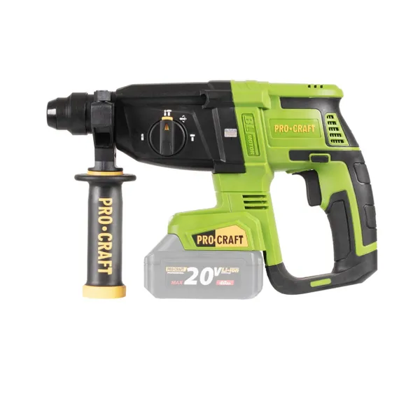 Безщітковий перфоратор акумуляторний SDS-Plus, 2.6 Дж Procraft PHA40 в кейсі (без АКБ та ЗП) купити в Україні