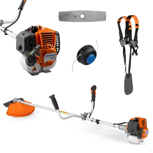 Мотокоса Husqvarna 321R для дому / Тример бензиновий садовий / Ручна косарка для трави