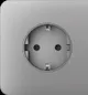Боковая панель для встраиваемой розетки Ajax SideCover for Outlet Basic, fog