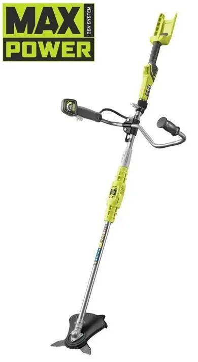 Триммер садовый аккумуляторный Ryobi Max Power RBC36X26BG2-0 36В 26см нож/леска 30см эргоремни Vertebrae 3.7кг без АКБ и ЗУ