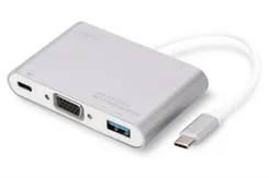 Хаб DIGITUS USB-C > VGA/USB-A/USB-C фото