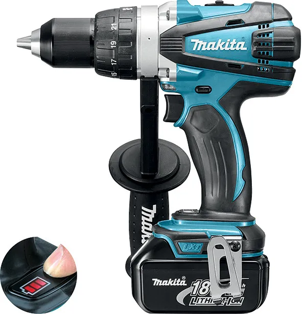 Шурупокрут-дриль акумуляторний Makita DDF458RFJ 18В 2х3.0А·год 58·91Нм 0-400·0-2000об·хв 2.3кг