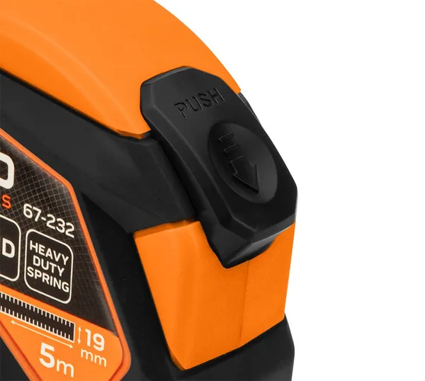 Рулетка Neo Tools, 5мx19мм, с фиксатором сматывания, магнит купить онлайн