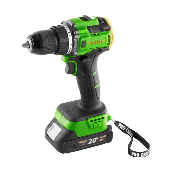 Безщітковий акумуляторний шуруповерт Procraft PA18 LiH в кейсі (1 АКБ 2 А/год) замовити