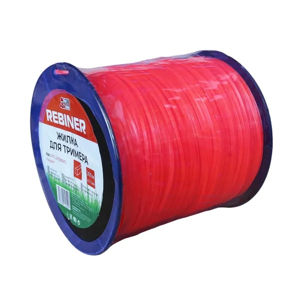 Леска для мотокосы 2.7 мм 300 м квадрат бухта Rebiner RTL-2.7(300K)