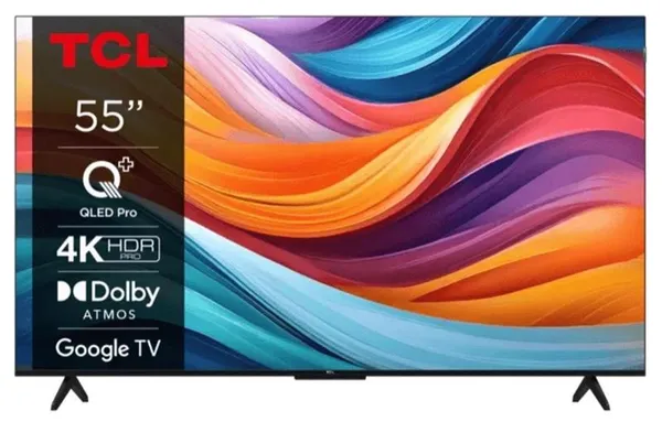 Телевізор 55" TCL QLED 4K 60Hz Smart Google TV Titan