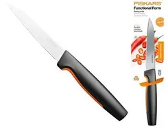 Кухонний ніж для коренеплодів Fiskars Functional Form, 11см, нержавіюча сталь, пластик, чорний фото