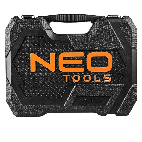 Набор торцевых ключей Neo Tools 1/2", 1/4" , CrV, 82 шт. фото №3