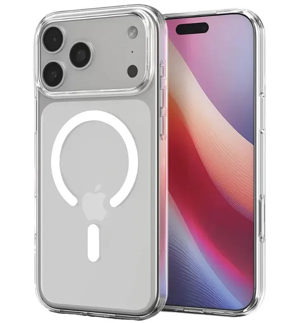 Чехол Spigen для iPhone 17 Pro Max, Liquid Crystal MagFit, Clear White