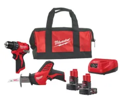 Набір з 2 акумуляторних інструментів M12 BLPP2A-402B (M12 BDD дриль-шурупокрут, C12 MT багатофункц. інструмент, зар.пристр + 2 а фото