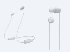 Наушники In-ear Sony WI-C100 BT 5.0, IPX4, SBC, AAC, Wireless, Mic, Белый фото