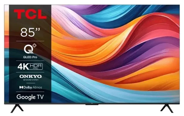 Телевизор 85" TCL QLED 4K 60Hz Smart Google TV Titan ONKYO sound