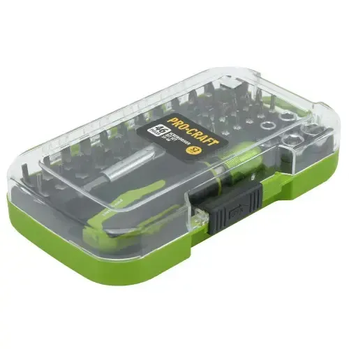 Набор бит 46 шт с отверткой Procraft SS-46 в кейсе цена в Украине