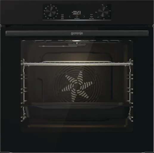 Духовой шкаф Gorenje электрический, 77л, A+, дисплей, IconLed, пиролиз, черный