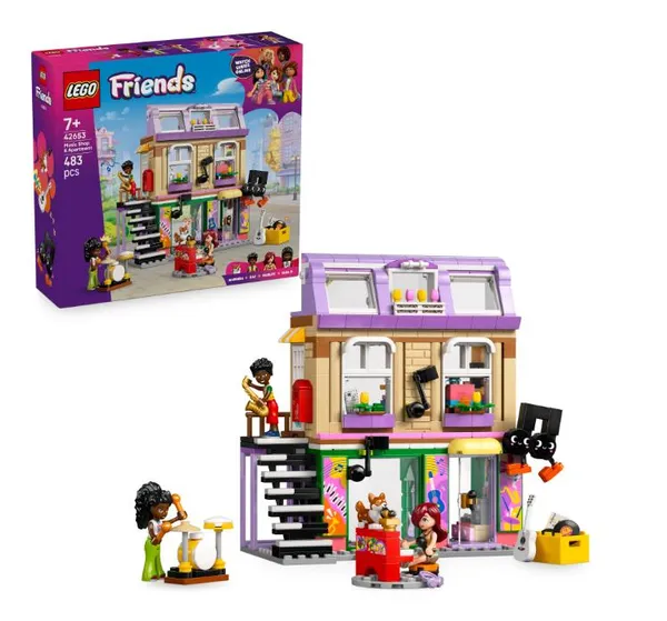Конструктор LEGO Friends Музыкальный магазин и квартира