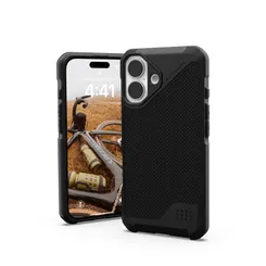 Чохол UAG для iPhone 16, Metropolis LT Magsafe, Kevlar Black фото