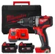 Дриль-шурупокрут акумуляторний MILWAUKEE, M18 BLDD2-502X, 82Нм (+ заряд.прис., 2акум. Х5Аг, HD кейс)