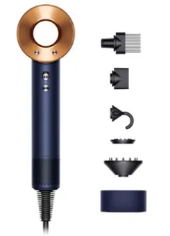 Фен Dyson HD07 Supersonic Prussian Blue/Rich Copper, 1600Вт, режимов-4, ионизиция, хол. обдув.. кейс для хранения, сине-медный фото