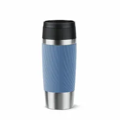 Термочашка Tefal Travel Mug Classic Twist, 360мл, нержавіюча сталь, блакитний фото