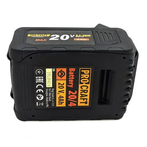 Аккумулятор 20 В, 4 А/ч Procraft 20/4 аккумуляторная батарея заказать