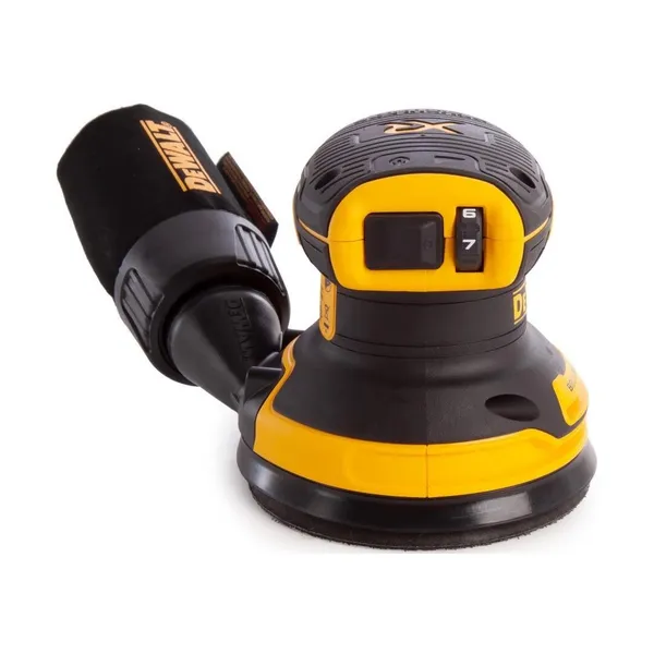 Шлифмашина эксцентриковая DeWalt 18В XR Li-lon бесщеточная 8000-12000об·мин 125мм амплитуда 2.6мм 0.93кг без АКБ и ЗП купить в Украине