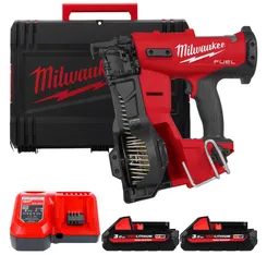 Пістолет цвяхозабивний акумуляторний MILWAUKEE M18 FRCN45-302X, (+ заряд.пристрій, 2 акум., HD кейс) фото