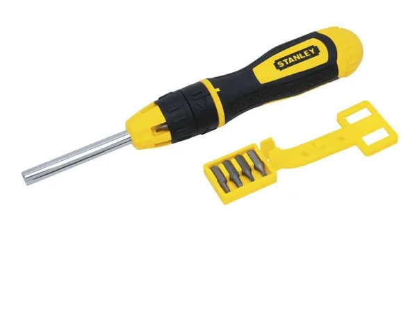 Викрутка Stanley Multibit набір 11шт, бітотримач реверсний 1/4", 10 біт, SL,PH,PZ,SQ,Torx